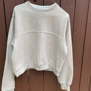 Up-cycled cropped medium sweatshirt